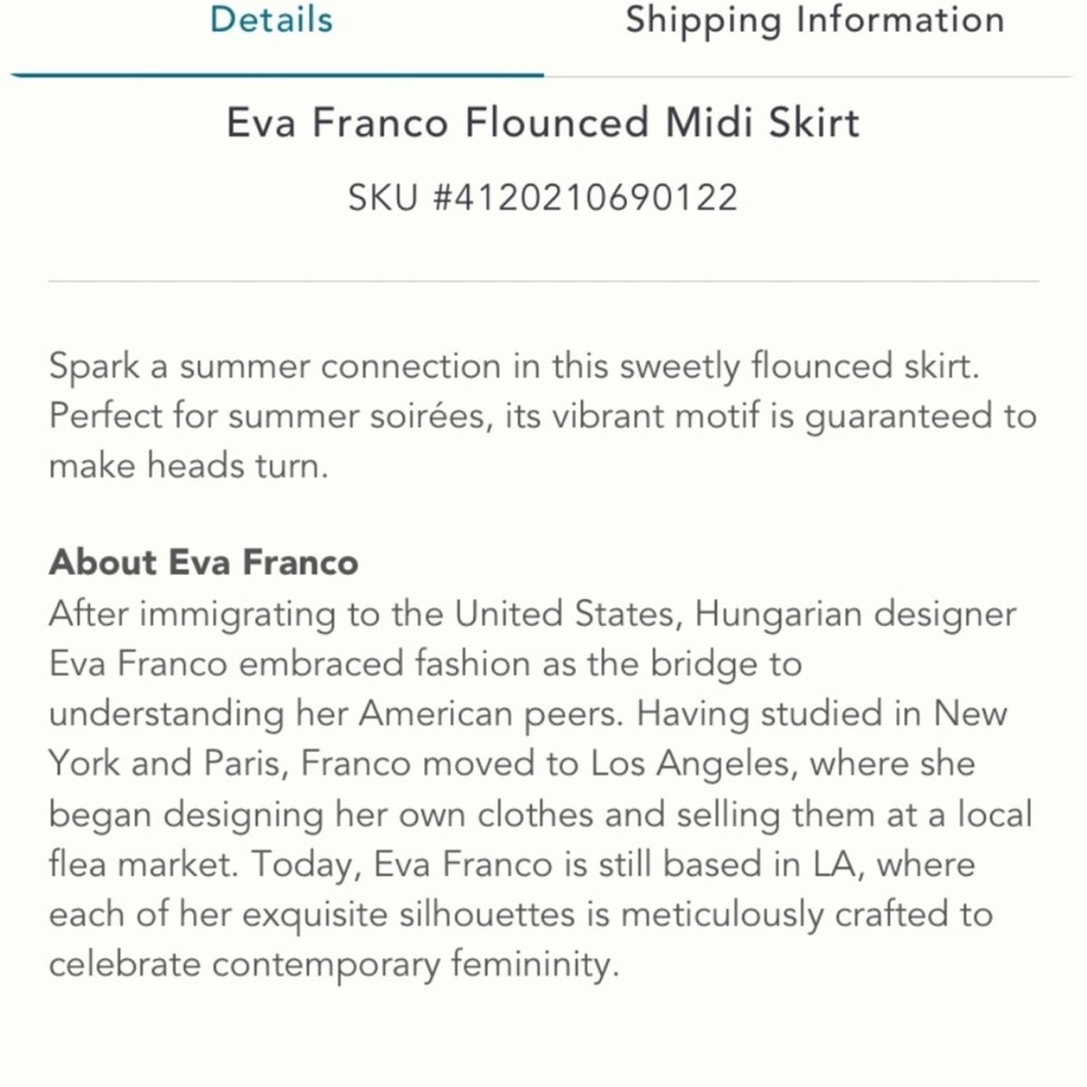 Anthropologie NWT Eva Franco Stripped MIDI
Skirt Size 6. - Picture 6 of 13